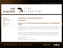 Tablet Screenshot of cafe-blind-date.de